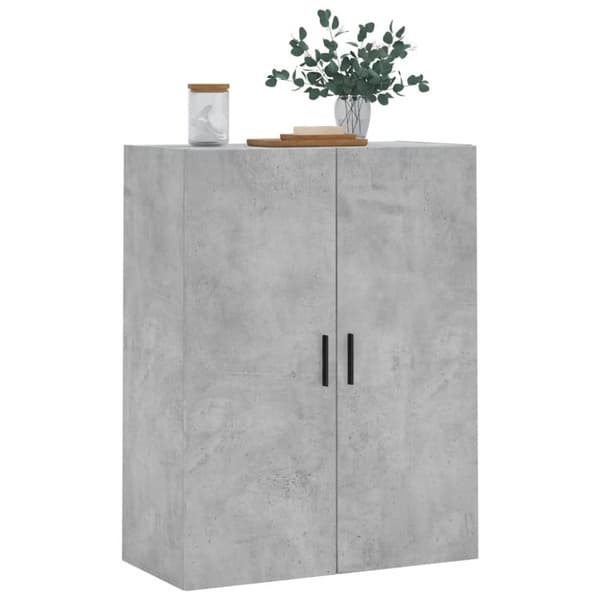 Väggskåp betonggrå 69,5x34x90 cm - Väggmonterat Skåp - Väggmonterade Skåp - Home & Living