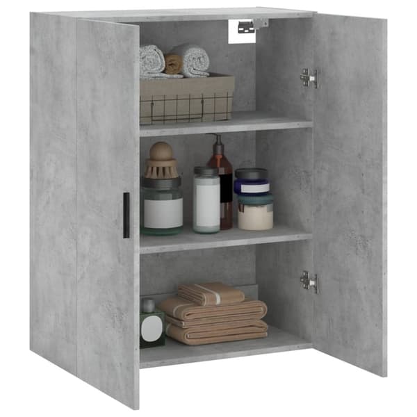 Väggskåp betonggrå 69,5x34x90 cm - Väggmonterat Skåp - Väggmonterade Skåp - Home & Living