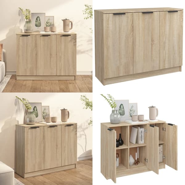 Skænk 90,5x30x70 cm konstrueret træ sonoma-eg - Skænk Skænke - Skab - Home & Living