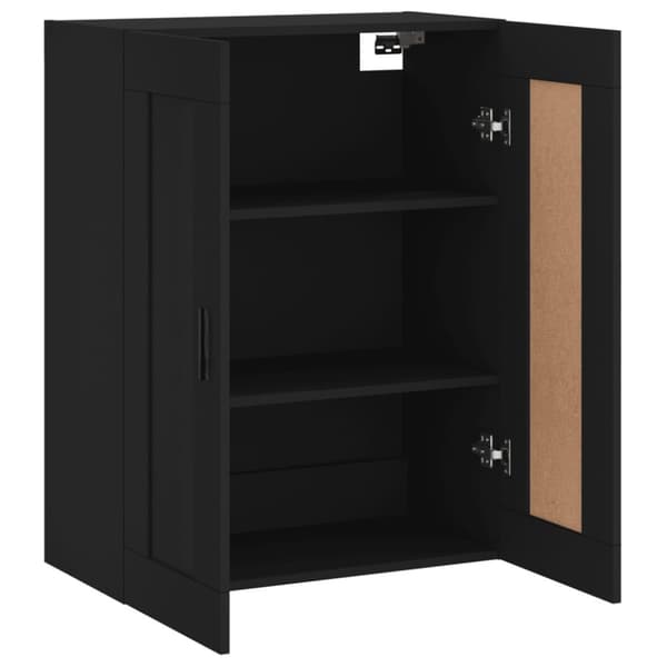 Vægskab 69,5x34x90 cm konstrueret træ sort - Vægskab - Vægskabe - Home & Living