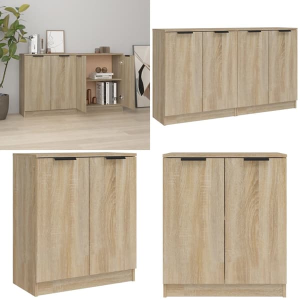 Skänkar 2 st sonoma-ek 60x30x70 cm konstruerat trä - Skänk - Skänkar - Home & Living