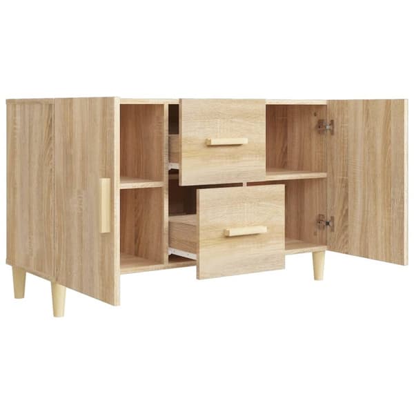 Skænk 100x36x60 cm konstrueret træ sonoma-eg - Skænk - Skænke - Home & Living