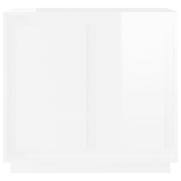 Senkki korkeakiilto valkoinen 80x34x75 cm tekninen puu - Senkki - Senkit - Home & Living