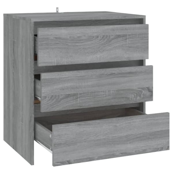 Skænk 70x41x75 cm spånplade grå sonoma-eg - Skænk - Skænke - Home & Living