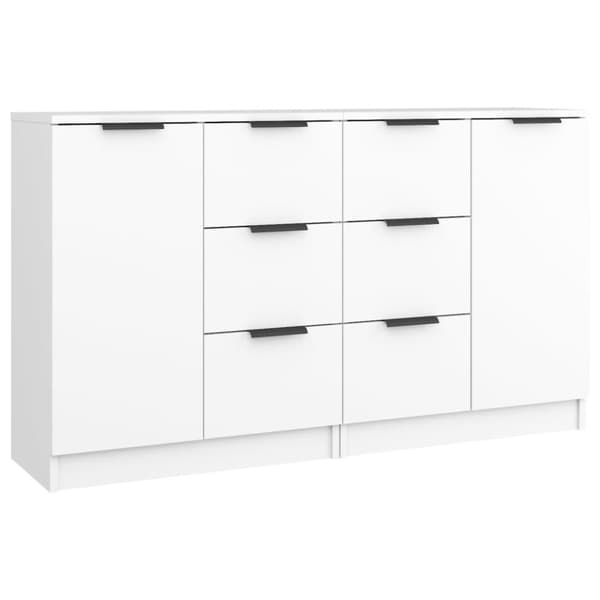 Skænke 2 stk. 60x30x70 cm konstrueret træ hvid - Skænk - Skænke - Home & Living