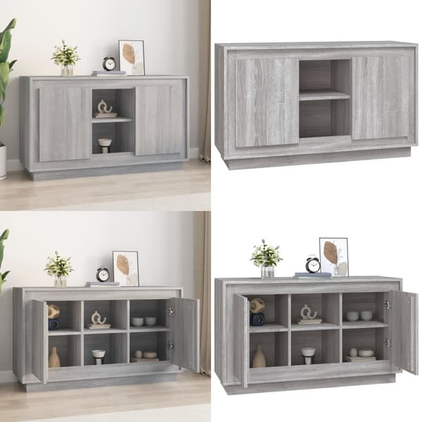 Senkki harmaa Sonoma 102x35x60 cm tekninen puu - Senkki - Senkit - Home & Living