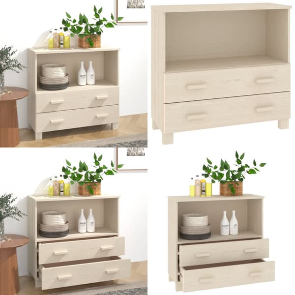 Skænk HAMAR 85x35x80 cm fyrretræ honningbrun - Skænk - Skænke - Home & Living