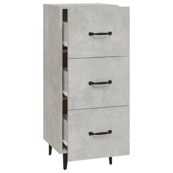 Skænk 34,5x34x90 cm konstrueret træ betongrå - Skænk Skænke - Skab - Home & Living