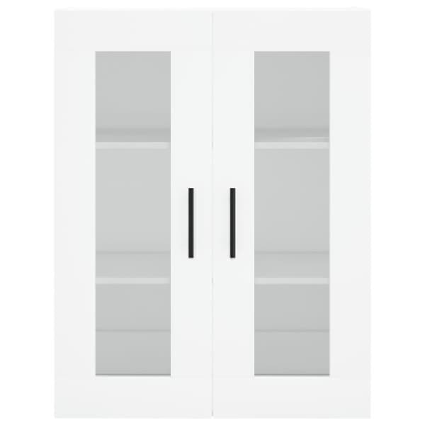 Högskåp vit 69,5x34x180 cm konstruerat trä - Sidoskåp - Förvaringsskåp - Home & Living