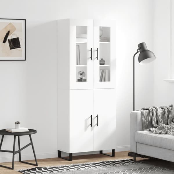 Højskab 69,5x34x180 cm konstrueret træ hvid - Højskab - Højskabe - Home & Living