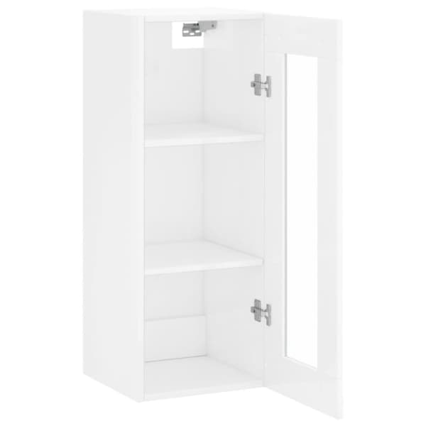 Vægskab 34,5x34x90 cm hvid højglans - Vægskab - Vægskabe - Home & Living