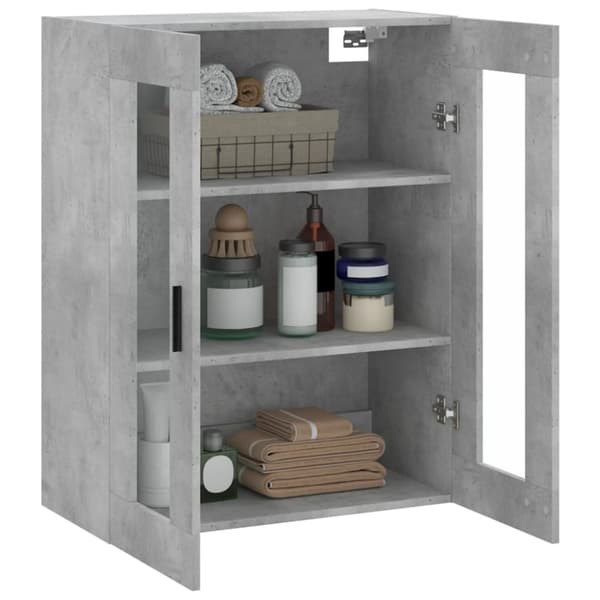 Väggskåp betonggrå 69,5x34x90 cm - Väggmonterat Skåp - Väggmonterade Skåp - Home & Living