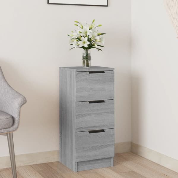 Skænk 30x30x70 cm konstrueret træ grå sonoma-eg - Skænk - Skænke - Home & Living