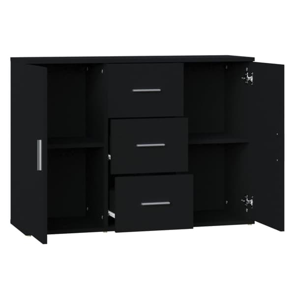 Senkki musta 91x29,5x65 cm tekninen puu - Senkki - Senkit - Home & Living