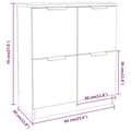Miniatyrbillede 9 af 10: Skænk 60x30x70 cm konstrueret træ grå sonoma-eg - Skænk Skænke - Skab - Home & Living