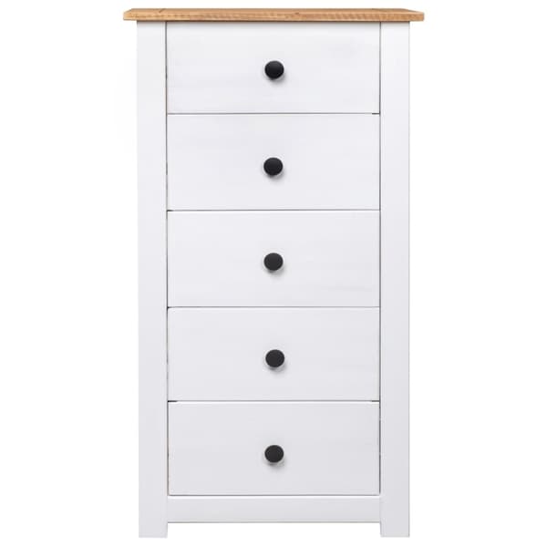 Skænk Panama-serien 46x40x89 cm fyrretræ hvid - Skænk - Skænke - Home & Living