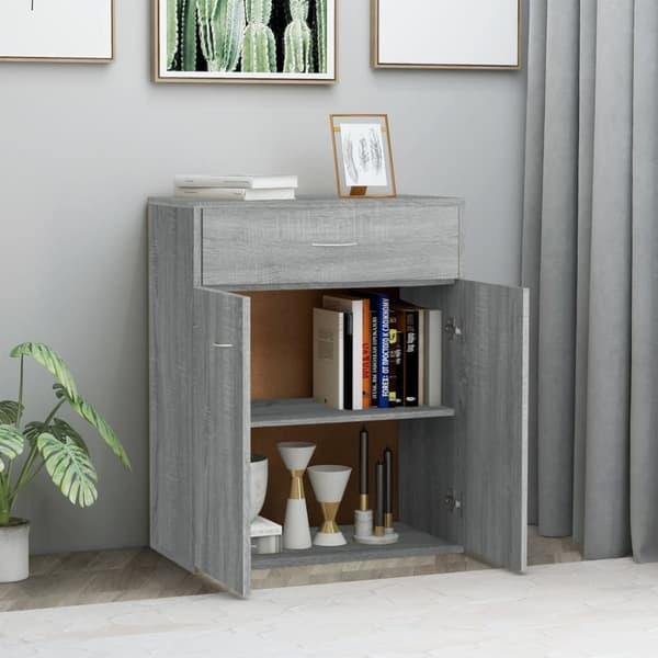 Skænk 60x30x75 cm konstrueret træ grå sonoma-eg - Skænk Skænke - Skab - Home & Living