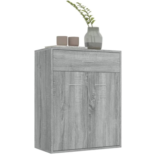 Skænk 60x30x75 cm konstrueret træ grå sonoma-eg - Skænk Skænke - Skab - Home & Living