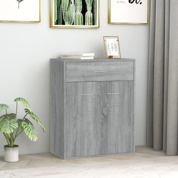 Skænk 60x30x75 cm konstrueret træ grå sonoma-eg - Skænk Skænke - Skab - Home & Living