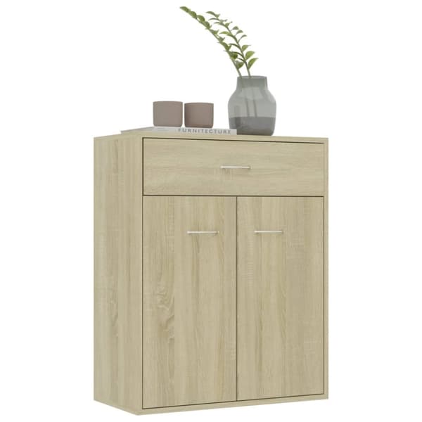 Skänk sonoma-ek 60x30x75 cm spånskiva - Skåp - Sideboard - Home & Living