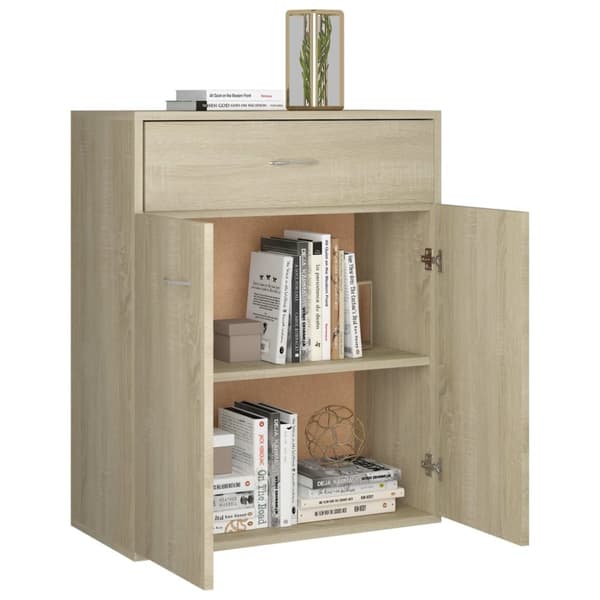 Skänk sonoma-ek 60x30x75 cm spånskiva - Skåp - Sideboard - Home & Living