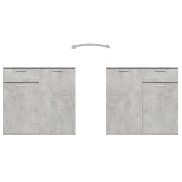 Senkki betoninharmaa 80x36x75 cm tekninen puu - Senkki - Senkit - Home & Living