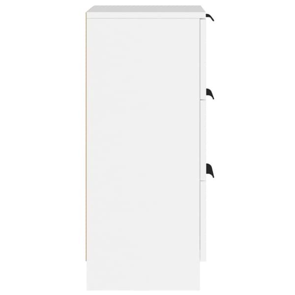 Skänk vit 30x30x70 cm konstruerat trä - Skänk - Skänkar - Home & Living