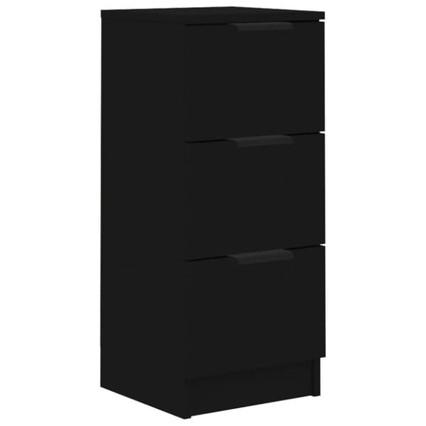 Skænk 30x30x70 cm konstrueret træ sort - Skænk - Skænke - Home & Living