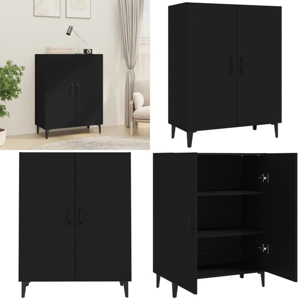 Senkki musta 70x34x90 cm tekninen puu - Senkki - Senkit - Home & Living