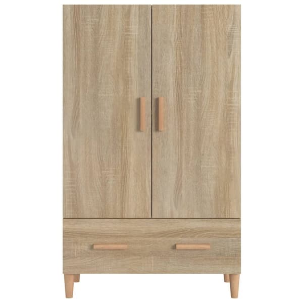 Skåp Sonoma-ek 70x31x115 cm konstruerat trä - Högskåp - Trähögskåp - Home & Living