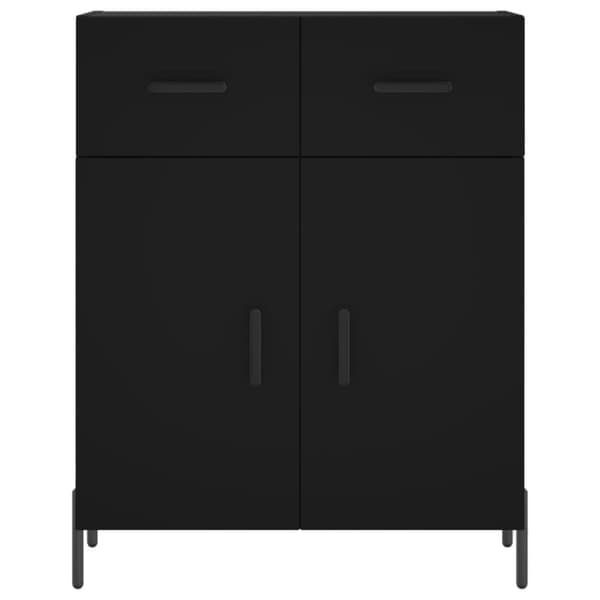 Højskab 69,5x34x180 cm konstrueret træ sort - Højskab - Højskabe - Home & Living