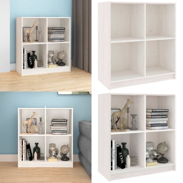 Skænk 70x33x76 cm massivt fyrretræ hvid - Skænk - Skænke - Home & Living