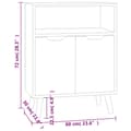Pikkukuva 9 / 10: Senkki korkeakiilto musta 60x30x72 cm tekninen puu - Senkki - Senkit - Home & Living