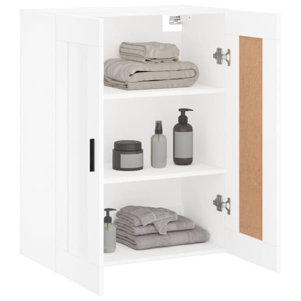 Vægskab 69,5x34x90 cm konstrueret træ hvid - Vægskab - Vægskabe - Home & Living