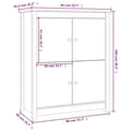 Pikkukuva 10 / 11: Senkki 83x41,5x100 cm täysi mänty - Senkki - Senkit - Home & Living