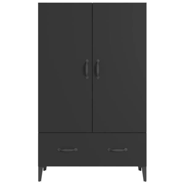 Skab 70x31x115 cm konstrueret træ sort - Højskab - Højskabe - Home & Living