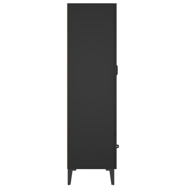 Skab 70x31x115 cm konstrueret træ sort - Højskab - Højskabe - Home & Living