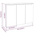Pikkukuva 10 / 11: Senkki valkoinen 90,5x30x70 cm tekninen puu - Senkki - Senkit - Home & Living