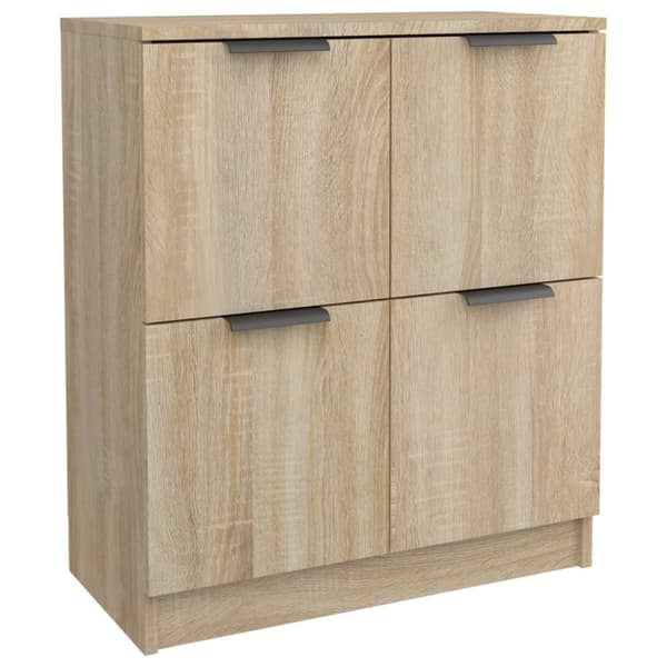 Skænke 2 stk. 60x30x70 cm konstrueret træ sonoma-eg - Skænk Skænke - Skab - Home & Living