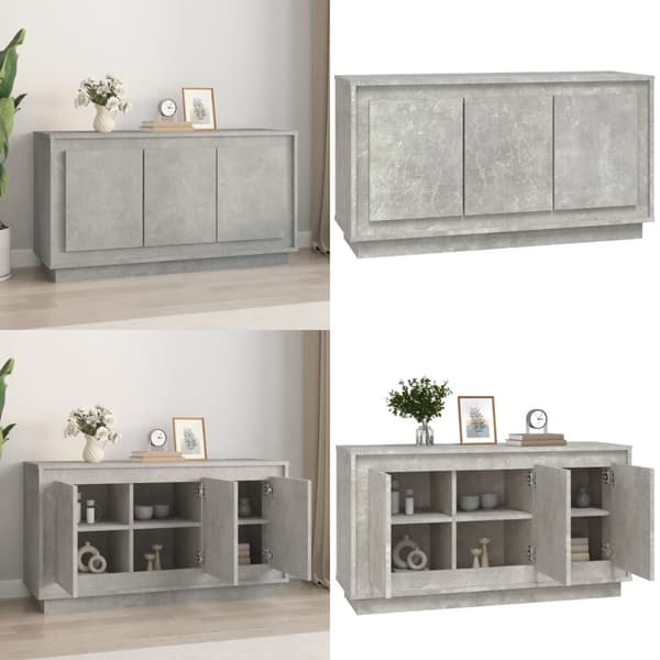 Senkki betoninharmaa 102x35x55 cm tekninen puu - Senkki - Senkit - Home & Living