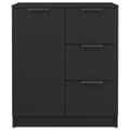 Pikkukuva 7 / 10: Senkit 2 kpl musta 60x30x70 cm tekninen puu - Senkki - Senkit - Home & Living