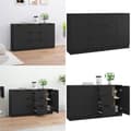 Pikkukuva 1 / 10: Senkit 2 kpl musta 60x30x70 cm tekninen puu - Senkki - Senkit - Home & Living