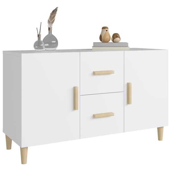 Skænk 100x36x60 cm konstrueret træ hvid - Skænk - Skænke - Home & Living