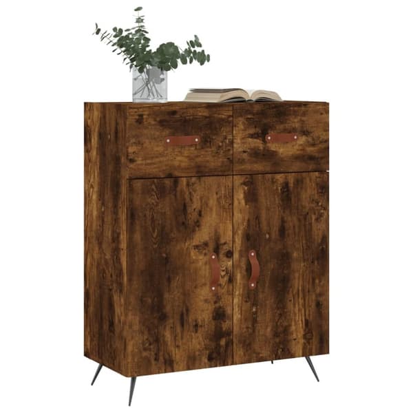 Skænk 69,5x34x90 cm konstrueret træ røget egetræsfarve - Skænk - Skænke - Home & Living