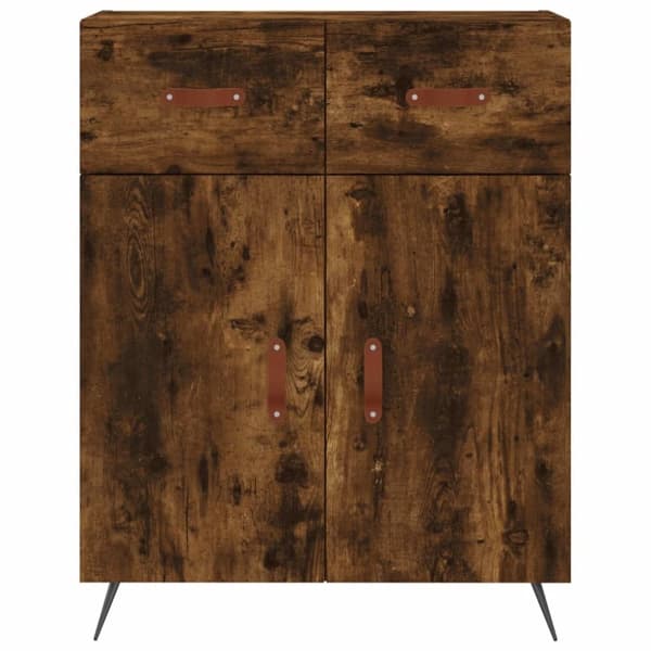 Skænk 69,5x34x90 cm konstrueret træ røget egetræsfarve - Skænk - Skænke - Home & Living