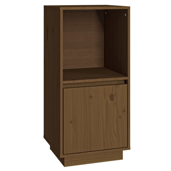 Skænk 38x35x80 cm massivt fyrretræ gyldenbrun - Skænk - Skænke - Home & Living