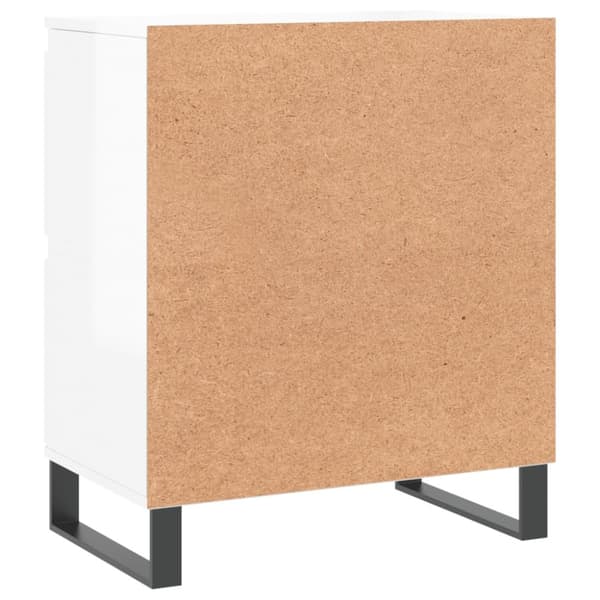 Skænk 60x35x70 cm konstrueret træ hvid højglans - Skænk - Skænke - Home & Living