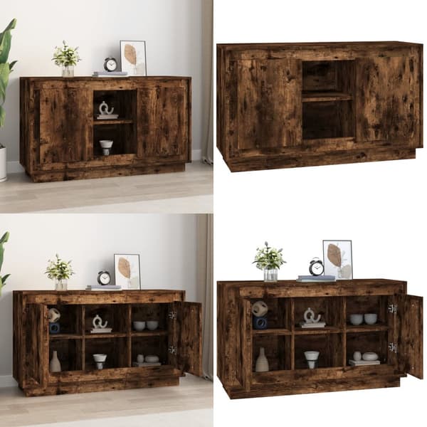Skænk 102x35x60 cm konstrueret træ røget egetræsfarve - Skænk - Skænke - Home & Living