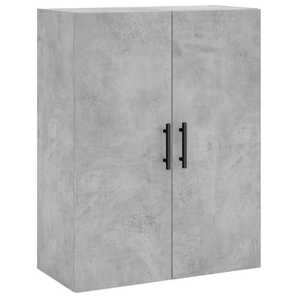 Væghængt skab 69,5x34x90 cm konstrueret træ betongrå - Vægskab - Vægskabe - Home & Living