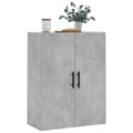 Miniatyrbillede 5 af 11: Væghængt skab 69,5x34x90 cm konstrueret træ betongrå - Vægskab - Vægskabe - Home & Living